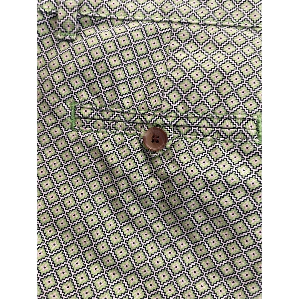 Gap Shorts Size 4R Green Summer Print Women Geometric Chino 100% Cotton Casual - Picture 7 of 9